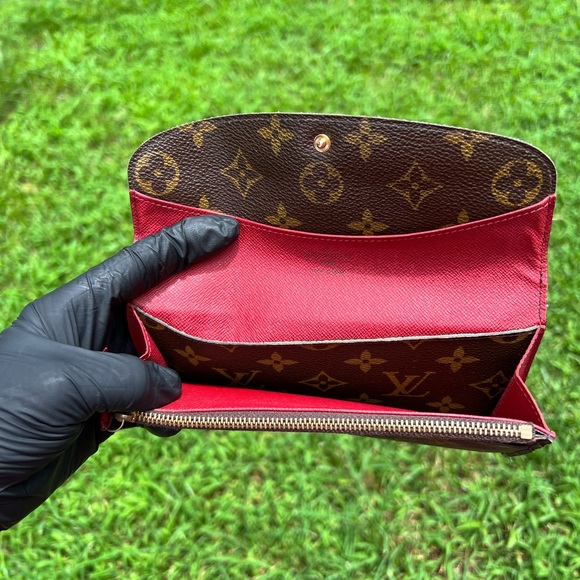 Louis Vuitton Portefeuille Emilie Monogram Fuschia Bifold Long Wallet A46 - Picture 5 of 11